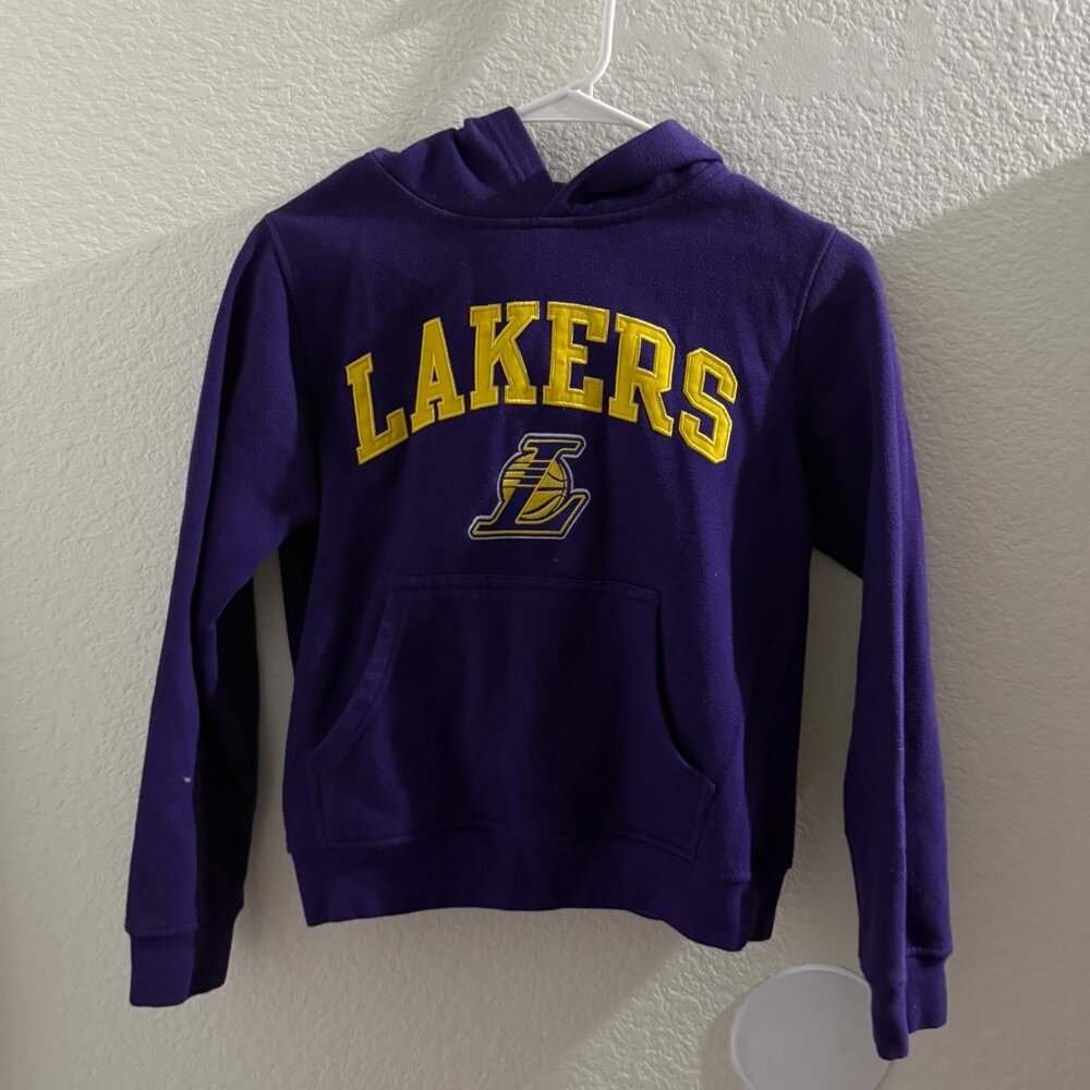 Los Angeles Lakers NBA Hoodie purple kids size M